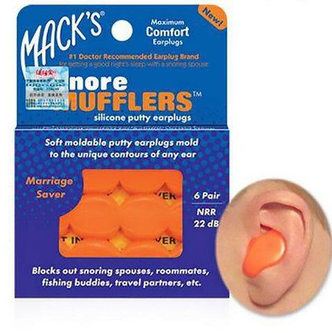 6Pairs Macks Professional noise reduction earplugs