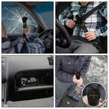 Énergie solaire de sécurité lampe de poche LED 3W Marteau lampe torche avec Power Bank