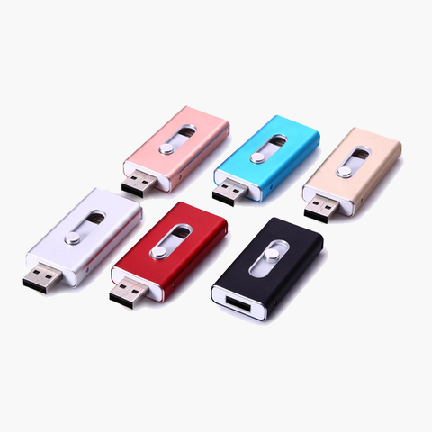 iOS Flash USB Drive for iPhone & iPad + Free Cable