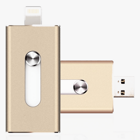 iOS Flash USB Drive for iPhone & iPad + Free Cable