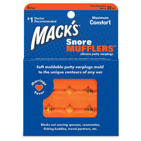 6Pairs Macks Professional noise reduction earplugs