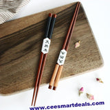 Handmade Japanese Natural Chestnut Wood Chopsticks Pair Set