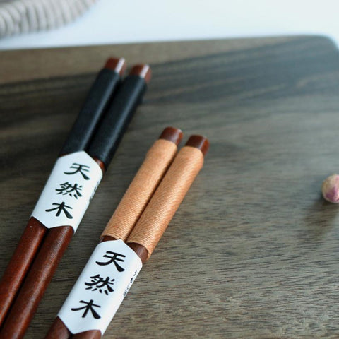 Handmade Japanese Natural Chestnut Wood Chopsticks Pair Set