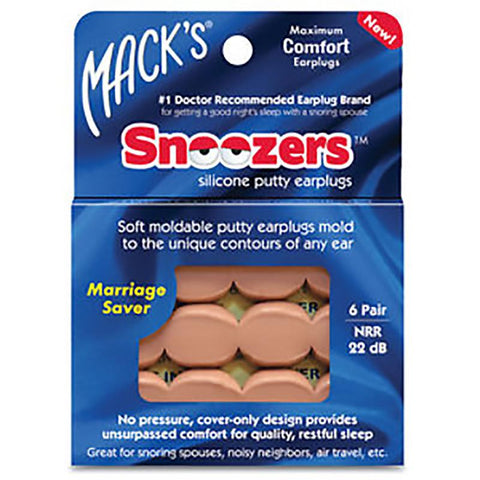 6Pairs Macks Professional noise reduction earplugs